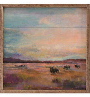 Buffalo Under Big Sky By Marilyn Hageman